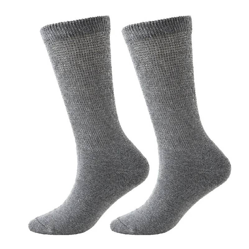 Atmungsaktive, gerippte Socken (3 Paar) - Dunkelgrau - EU37-44 (US4-10) - image 3