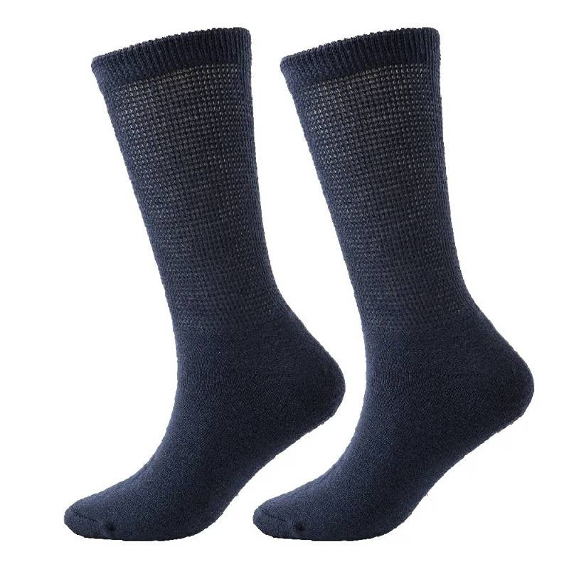 Atmungsaktive, gerippte Socken (3 Paar) - Dunkelblau - EU37-44 (US4-10) - image 2