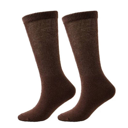 Atmungsaktive, gerippte Socken (3 Paar) - Braun - EU37-44 (US4-10) - image 1