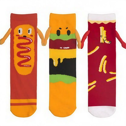 Viertelsocken mit verspieltem Lebensmittel-Print aus Baumwollmischgewebe (3 Paar) - Mehrfarbig - EU36-42 (US3-9) - image 4