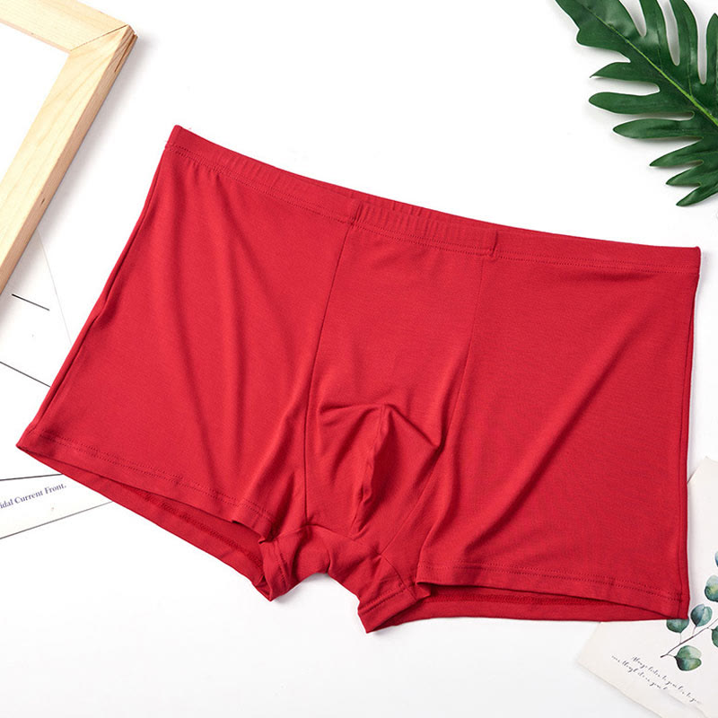 Hochelastische Boxershorts in Übergröße (1 Paar) - Rot - 10XL - image 9