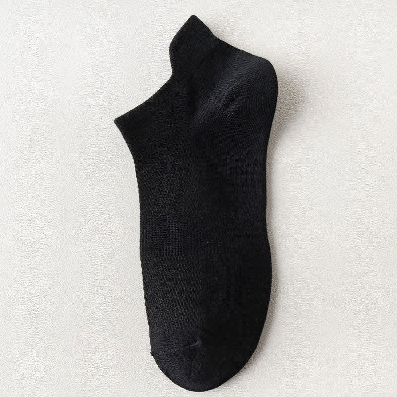 Atmungsaktive Knöchelsocken mit Ohrenlift (5 Paar) - Schwarz - EU44-50 (US10-15) - image 17