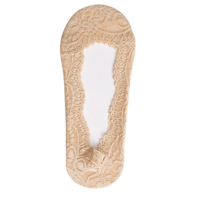 Flache, unsichtbare Spitzensocken (6 Paar) - Nackt - EU35-38 (US5-7) - image 11