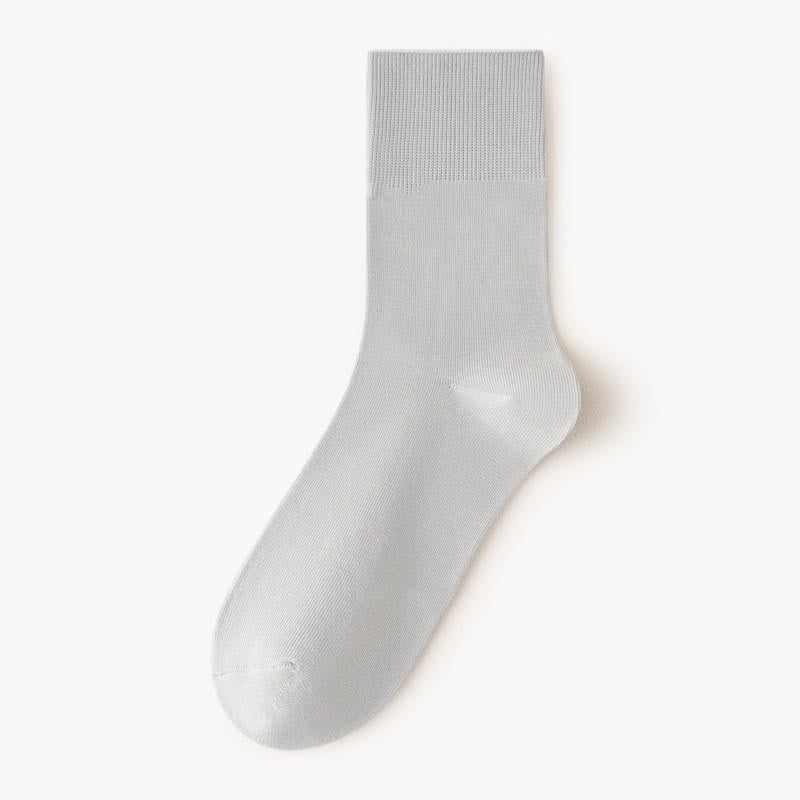 Einfarbige, hochelastische Viertelsocken (5 Paar)