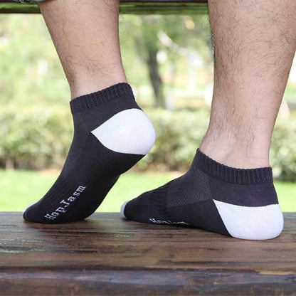 Knöchelsocken aus Netzstoff mit Buchstaben in Übergröße (5 Paar)