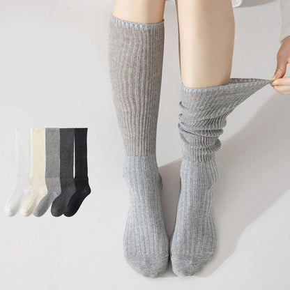 Einfarbige, stylische Slouch-Socken (3 Paar) - image 0