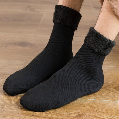 Plus Size einfarbige Fleece-Socken (6 Paar) - image 2