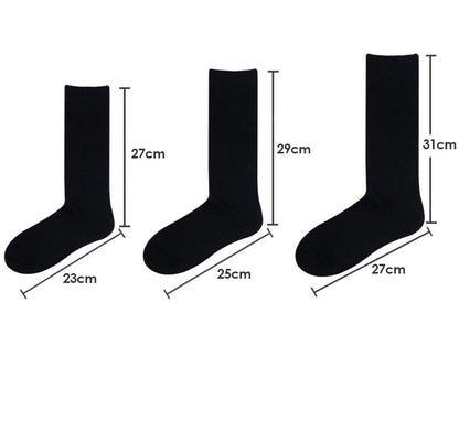 Crew-Socken mit einfarbigen Streifen in Übergröße (3 Paar)