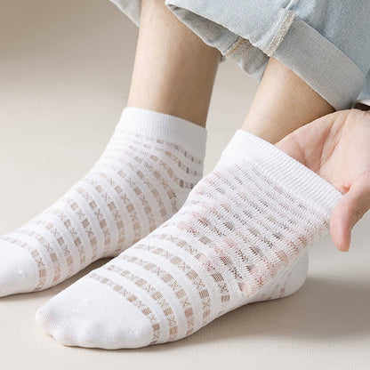 Knöchelsocken aus hohlem Netzgewebe (7 Paar) - image 2
