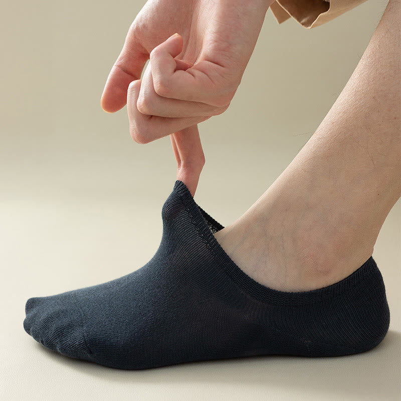 Rutschfeste No-Show-Socken in Übergröße (5 Paar)