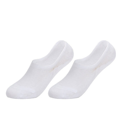 Rutschfeste, unsichtbare Baumwollsocken (4 Paar) - Weiß - EU41-43 (US7,5-9) - image 3