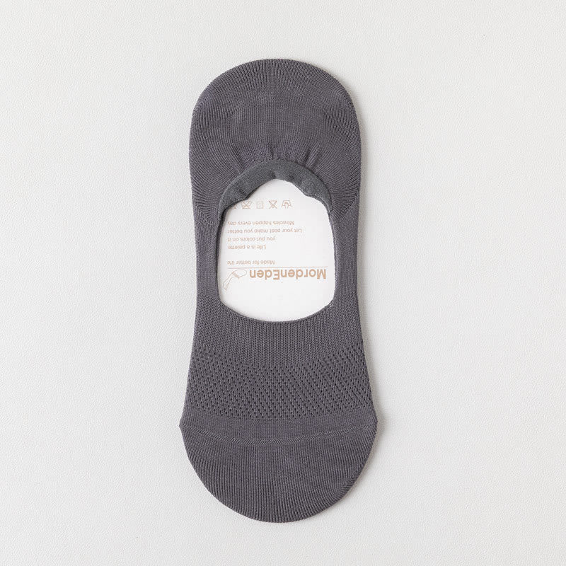 Netzelastische, unsichtbare Socken (5 Paar) - Dunkelgrau - EU39-46 (US5-12) - image 17