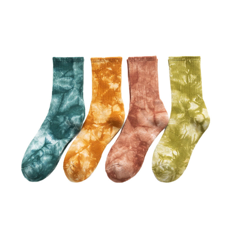 Bunte Viertelsocken im Batik-Look (4 Paar) - EU40-46 (US7-12) - Mehrfarbig - image 11