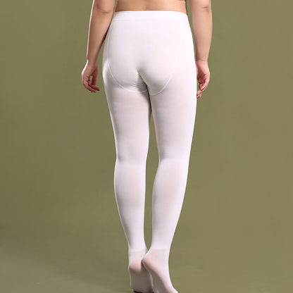 80D Reißfeste Strumpfhosen ohne Fuß für Damen in Übergröße (3 Paar) - image 3