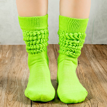 Bonbonfarbene, weiche Slouch-Socken (2 Paar) - Fluoreszierendes Grün - EU36-42 (US3-8,5) - image 10