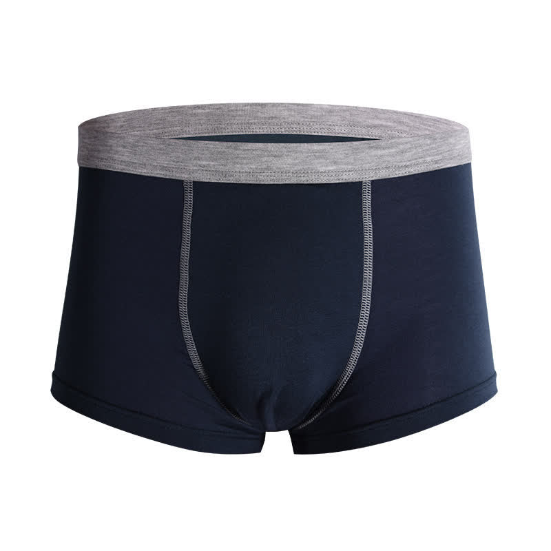 Einfarbige Fly-Boxershorts in Übergröße (6er-Pack)