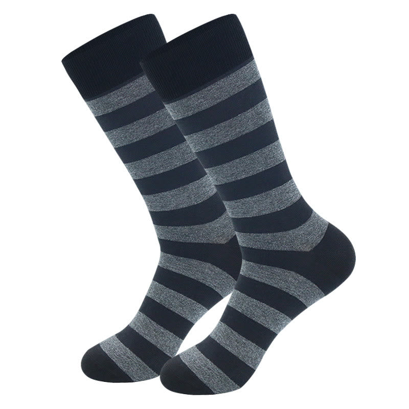 Graue, gestreifte Socken (5 Paar) - image 6