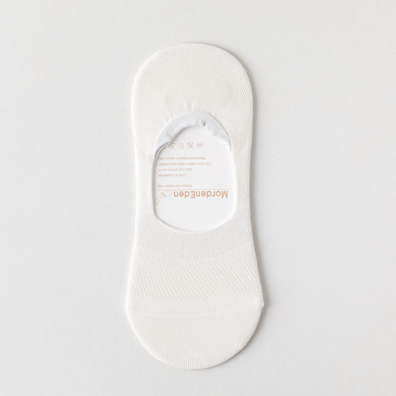 Netzelastische, unsichtbare Socken (5 Paar) - Weiß - EU39-46 (US5-12) - image 14