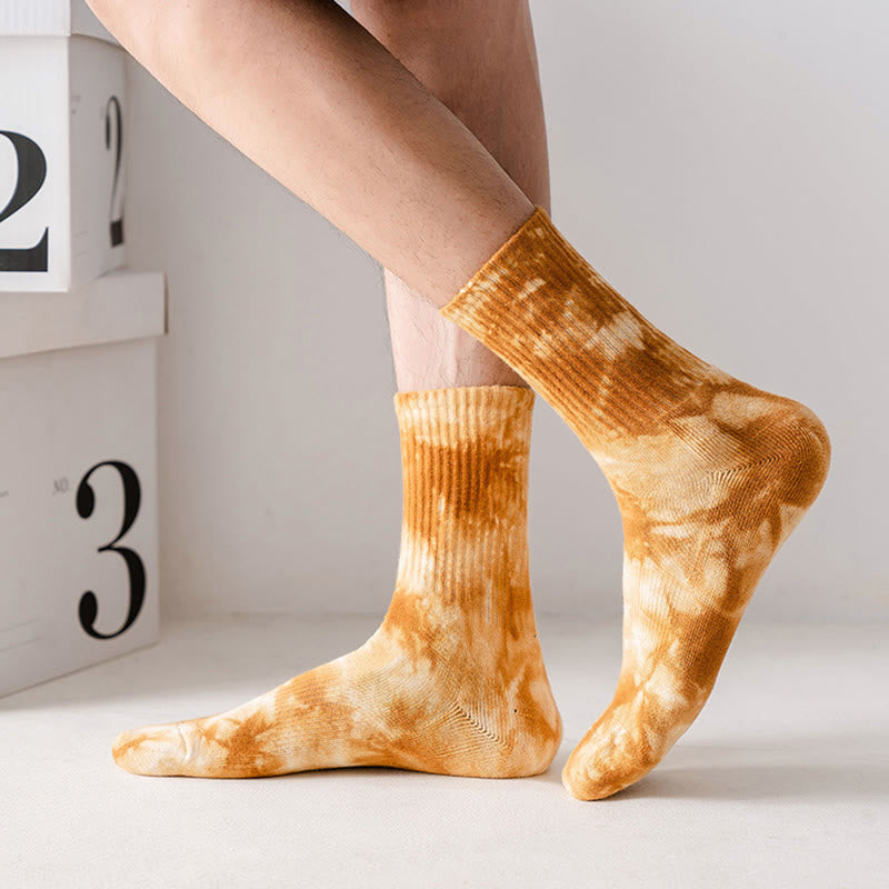 Bunte Viertelsocken im Batik-Look (4 Paar) - image 2