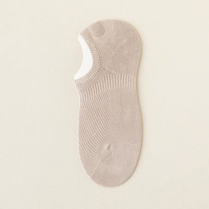 Mesh-Baumwoll-No-Show-Socken (5 Paar) - Beige - EU39-46 (US5-12) - image 15