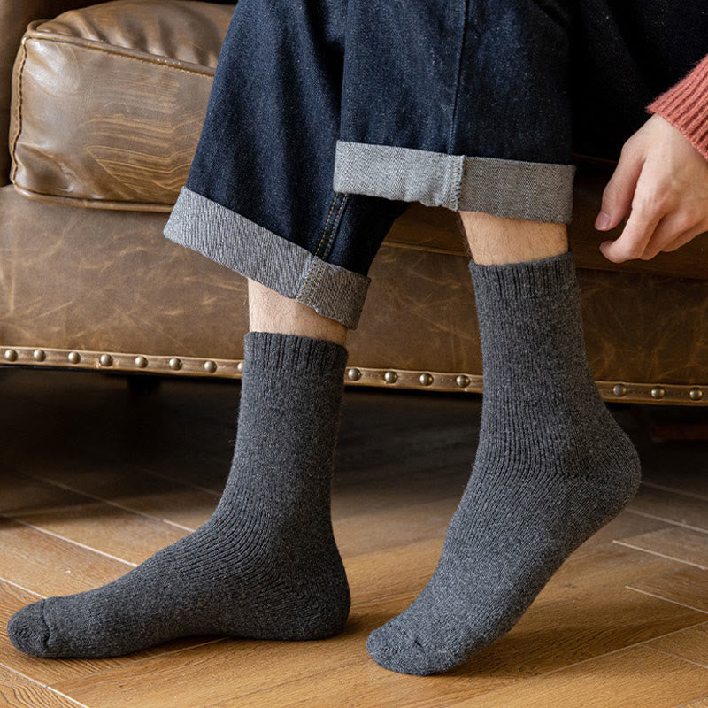 Dicke, isolierte und beheizbare Wintersocken in Übergröße (5 Paar) - image 4