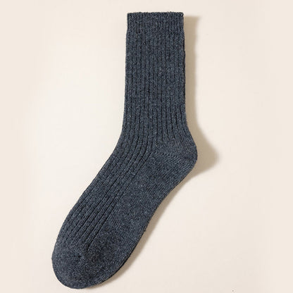 Plus Size Uni Color Warm Quarter Socks(6 Pairs) - Dunkelgrau - EU39-46 (US6-12) - image 10