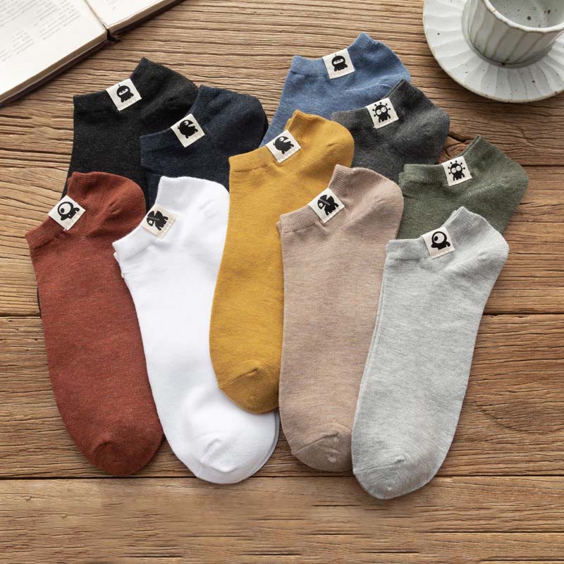 Baumwollsocken mit lustigem Muster in Übergröße (3 Paar)