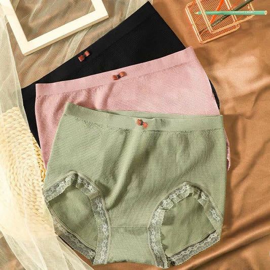 Atmungsaktive, hochgeschnittene Spitzenhöschen (5 Paar) - image 0