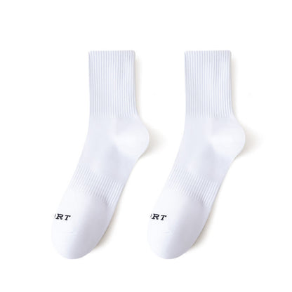 Geruchshemmende Sport-Viertelsocken aus Baumwolle (3 Paar) - Weiß - EU43-48 (US9-13) - image 2