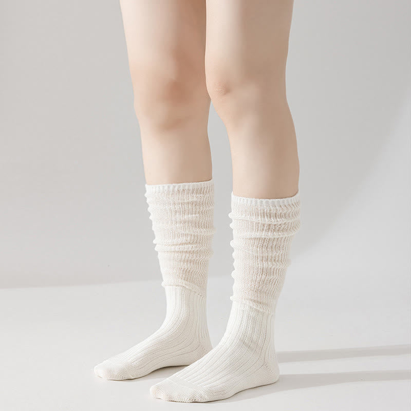 Einfarbige, stylische Slouch-Socken (3 Paar) - image 7