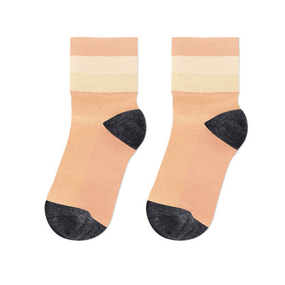Atmungsaktive Viertelsocken in Bonbonfarben