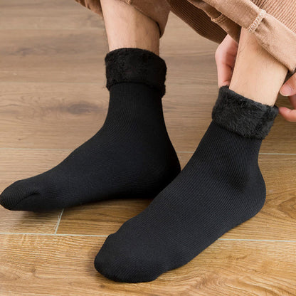 Plus Size einfarbige Fleece-Socken (6 Paar) - image 4