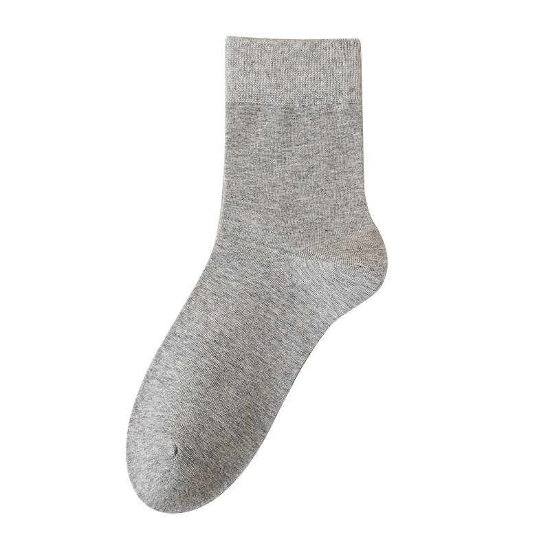 Atmungsaktive Viertelsocken in Übergröße, einfarbig (5 Paar)