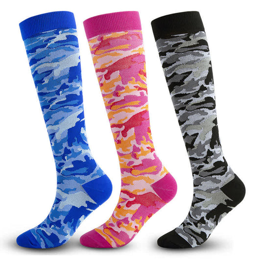 Kompressionsstrümpfe mit Camouflage-Muster (3 Paar)