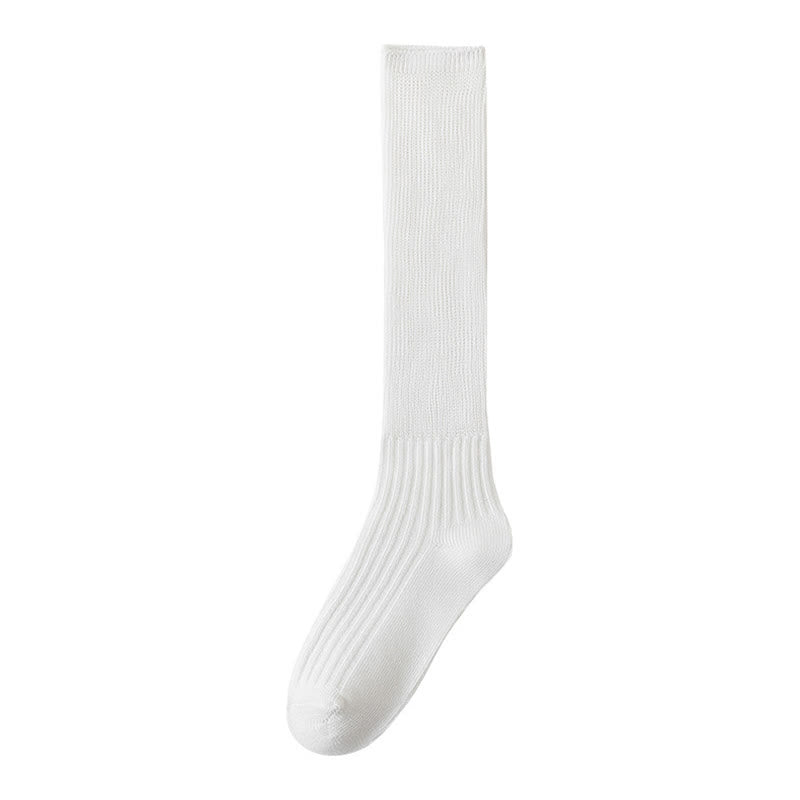 Einfarbige, stylische Slouch-Socken (3 Paar) - image 14