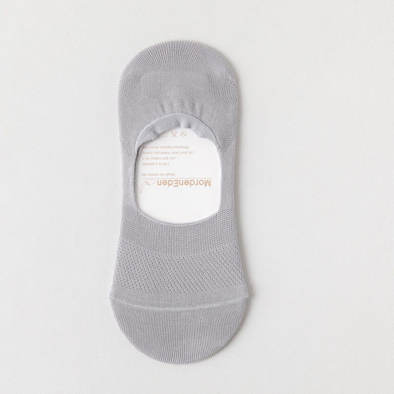 Netzelastische, unsichtbare Socken (5 Paar) - Hellgrau - EU39-46 (US5-12) - image 20
