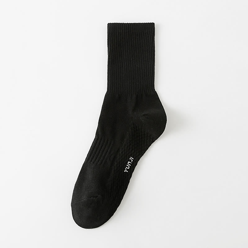 Verdickte Viertelsocken in Unifarben (5 Paar) - Schwarz - EU40-48 (US7-13) - image 10