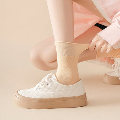 Elastische, einfarbige Viertelsocken in Übergröße (6 Paar)