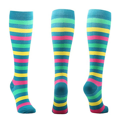 Lässige Kompressionssocken der gestreiften Serie (6 Paar) - image 13
