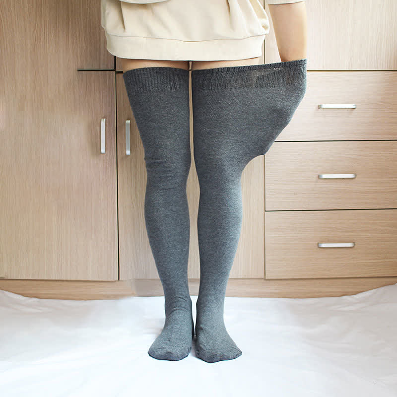 Dicke, oberschenkelhohe Baumwollstrümpfe - image 1