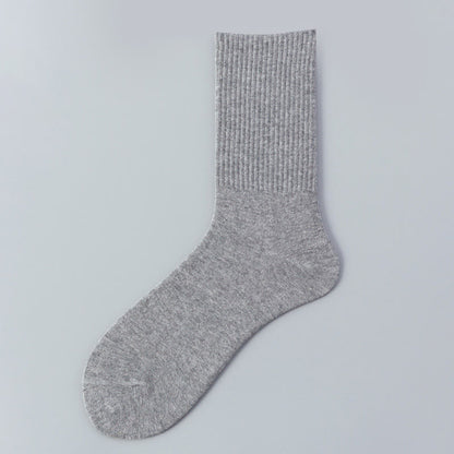 Atmungsaktive, weiche Baumwollsocken (3 Paar) - 43-48 - Grau - image 9