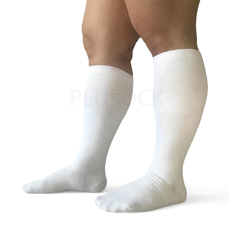 Weiße Kompressionsstrümpfe in Übergrößen 2XL-7XL (15-20 mmHg) - image 3