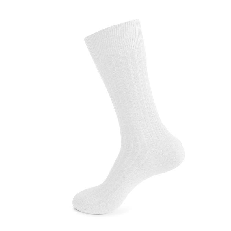 Socken mit einfarbigen Streifen (3 Paar) - Weiß - EU46-50 (US12-15) - image 10