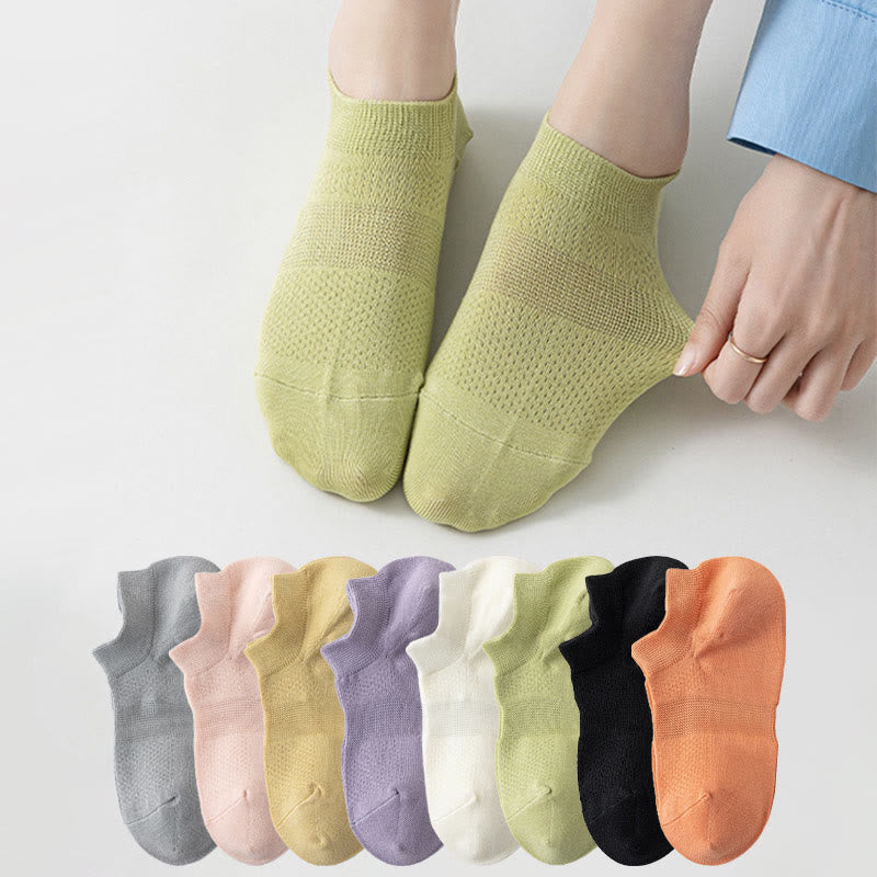 Atmungsaktive Mesh-Knöchelsocken (8 Paar) - Mehrfarbig - EU35-40 (US5-7) - image 0