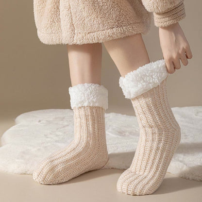 Bequeme dicke Fleece-Hausschuhsocken in Übergröße (2 Paar) - image 2