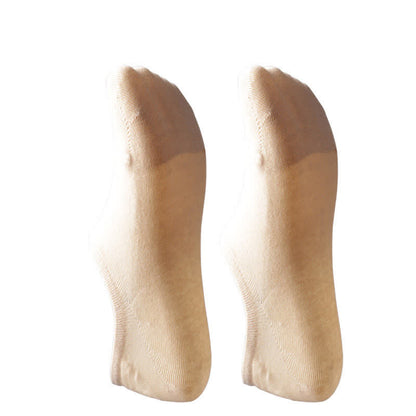 Rutschfeste, unsichtbare Baumwollsocken (4 Paar) - image 9