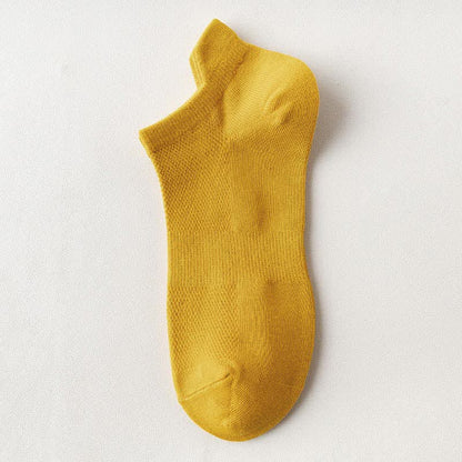 Atmungsaktive Knöchelsocken mit Ohrenlift (5 Paar) - Gelb - EU44-50 (US10-15) - image 16