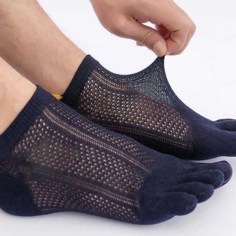 Fünf Zehen Baumwoll-Ausrichtungssocken (4 Paar) - image 0