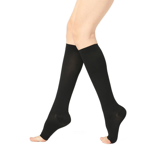 Unisex-Kompressionsstrümpfe zur Schmerzlinderung mit offener Spitze - image 1