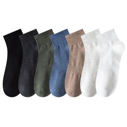 Atmungsaktive Viertelsocken aus weicher Baumwolle in Übergröße (7 Paar)